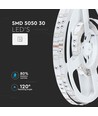 V-Tac 4,8W/m RGB LED strip - 5m, 30 LED pr. meter