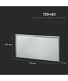 V-Tac 120x60 LED panel - 40W, 120lm/w, Samsung LED chip, hvid kant