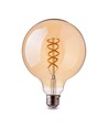 E27 dekorativ LED globepære - spiral filament, 5W, 2200K, Ø95 mm