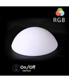 Restsalg: V-Tac RGB LED halvkugle - Genopladelig, med fjernbetjening, Ø50 cm