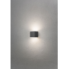 Monza Kub LED 6W Udendørs Væglampe Up/Down i Antracit - Konstsmide