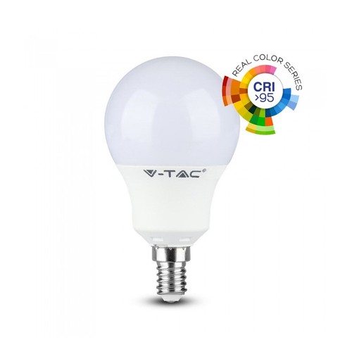 V-Tac 5,5W LED pære - P45, E14, RA 95