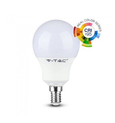 V-Tac 5,5W LED pære - P45, E14, RA 95