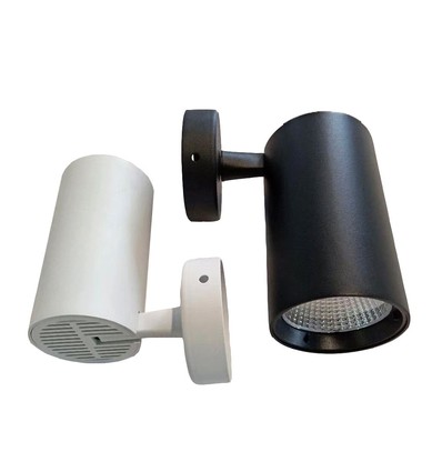 30W RA90 Vægmonteret spot - Flicker free, Hvid, til loft/væg