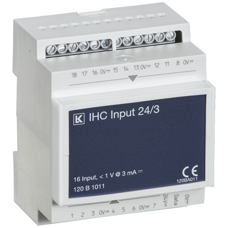 IHC Control Input 24 V DC 3 mA med 16 indgange - Lauritz Knudsen