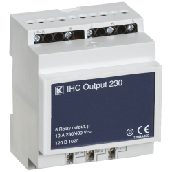IHC Control Output 230 V AC 10 A med 8 udgange - Lauritz Knudsen