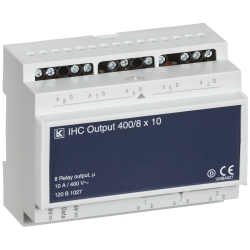 IHC Control Output 400 V AC 8x10A med 8 Udgange - Lauritz Knudsen