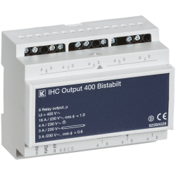 IHC Control Output 400 Bistabilt Relæ med 8 Udgange - Lauritz Knudsen