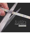 V-Tac 3,6W/m LED strip - 5m, 60 LED pr. meter, Farvet lys