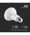 E27 10W LED spotpære - R80, Samsung LED chip