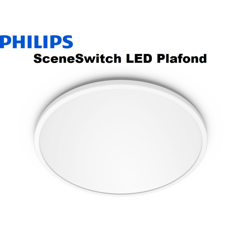 Philips SceneSwitch LED Plafond Ø30 18W (3-Step Dæmp) i Hvid