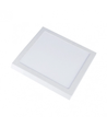 Outlet: 12W LED loftslampe - 14 x 14cm, Højde: 2,4cm, hvid kant
