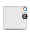 40W Smart Home LED panel - Højde:25mm, 60x60, Tuya/Smart Life, Virker med Google Home, Alexa og smartphones, hvid kant