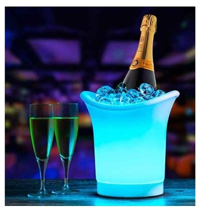 V-Tac RGB LED Isspand - Genopladelig, med fjernbetjening, 35x33x29 cm