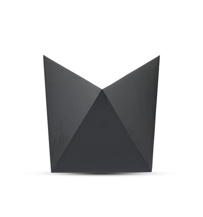 5W LED væglampe - IP65 udendørs, sort, inkl. lyskilde