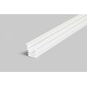 Alu Profil D i Hvid For LED Strip Til Indbyg i Væg eller Loft - 1 Meter