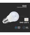 E27 4W LED pære - G45, kompakt