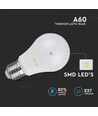 10 stk E27 8.5W LED pære - 200 grader