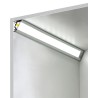 Skrå Aluminiumsprofil i Hvid Til LED Strip (Model C) - 1 Meter