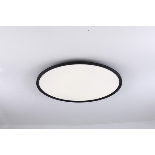 Outlet: LEDlife 40W LED rundt panel - 100 lm/W, Ø60, sort, inkl. monteringsbeslag
