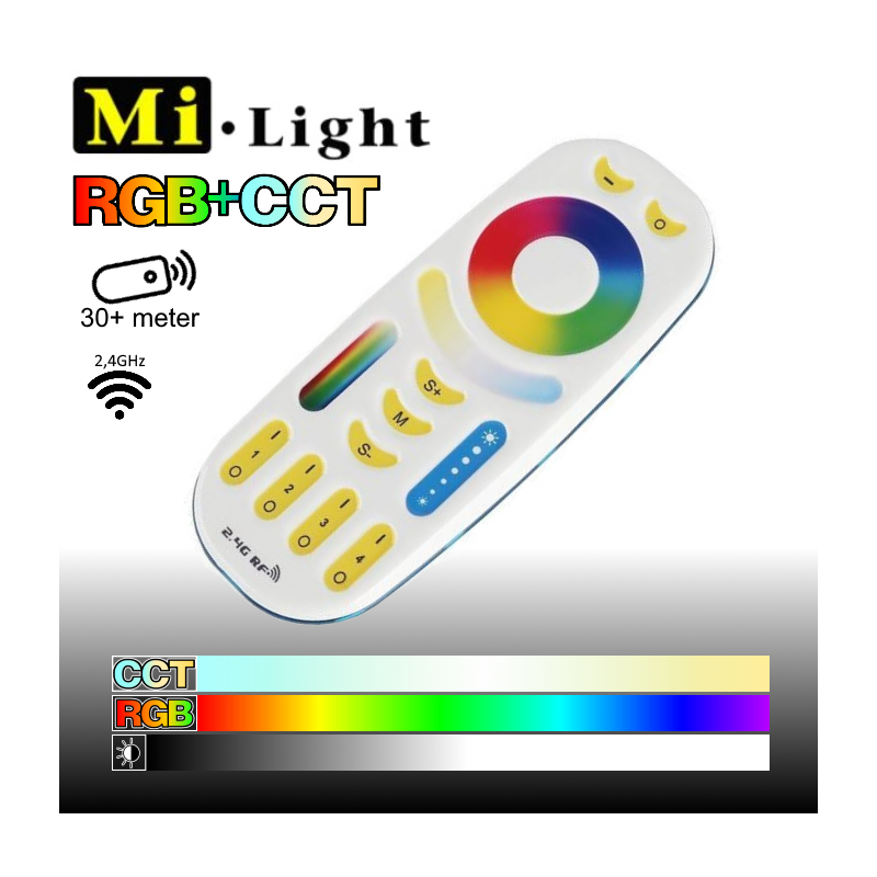 Mi•Light RGB+CCT Fjernbetjening...