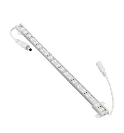 1 meter vandtæt akvarie aluprofil - 24V, 16W LED, 10000K, IP65, med stik