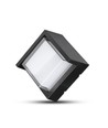 7W Væglampe - IP65 udendørs, Firkantet, Sort, Inkl. lyskilde
