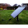 2 Stk. Solar Solcelle Spot lamper inkl. Solpanel IP65 - Sort