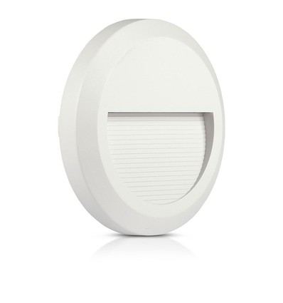V-Tac 2W LED trappebelysning - Hvid, til påbygning, IP65 udendørs, 230V