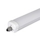 V-Tac vandtæt 36W komplet LED armatur - 120 cm, 120lm/W, Samsung LED chip, gennemfortrådet, IP65, 230V