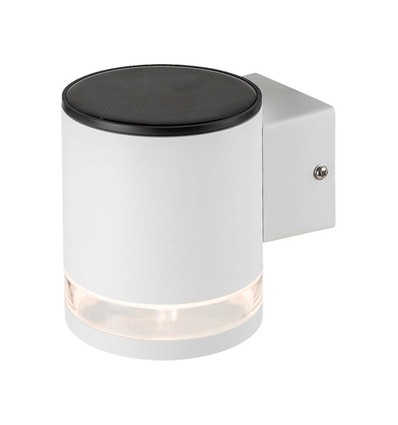0.55W Solcelle væglampe LED - IP54, Hvid