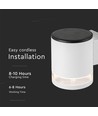 0.55W Solcelle væglampe LED - IP54, Hvid
