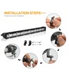 LEDlife 50W LED lysbar - Lysbro, bil, lastbil, traktor, trailer, kombineret spredning, IP67 vandtæt, 10-30V