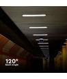 V-Tac vandtæt 150cm 48W komplet LED armatur - Gennemfortrådet, IP65, 230V