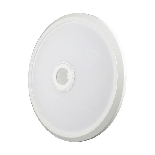 V-Tac 3i1 12W LED sensorlampe - Samsung LED chip, PIR sensor, IP20 indendørs, 230V, inkl. lyskilde