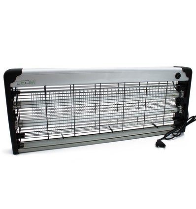 LEDlife insektlampe - 2x20W, indendørs, UV-lys, dækker ca. 150m2