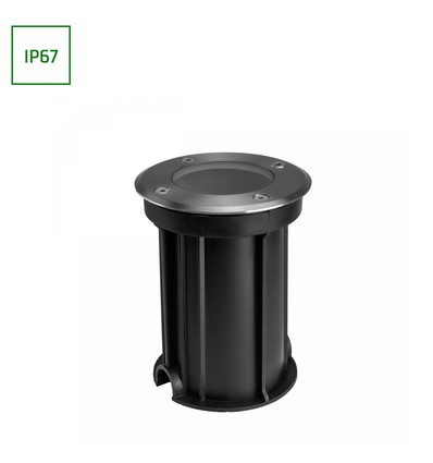 Lukka Connect nedgravningsspot - Rund, Alu, GU10, gennemfortrådet