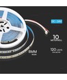 V-Tac 10W/m LED strip IC løbelys - 10m, løbelys, inkl kontroller, 120 LED pr. meter, 24V