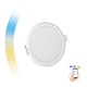 6W Smart home LED indbygningspanel - Mål: Ø11,2 cm, Tuya/Smart Life, Google Home og app, hul: Ø10,5 cm