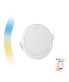 12W Smart Home LED indbygningspanel - Tuya/Smart Life, Google Home og app, hul: Ø15,5 cm, Mål: Ø16,2 cm