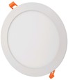 Ø22 cm LED indbygningspanel, 18W - Hul: Ø20,2 cm