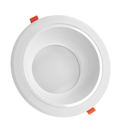 Ceiline III Downlight 25W - uden lyskilde, neutral hvid, 230V, 90°, IP44, 230x100mm, hvid, rund