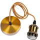 Lampefatning & roset, Designer - Antik bronze, 150cm ledning, E27