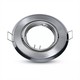 2 stk. MR16 eller GU10 Downlight kit - Uden lyskilde, børstet stål, Hul: Ø7 cm, mål: Ø9,3 cm
