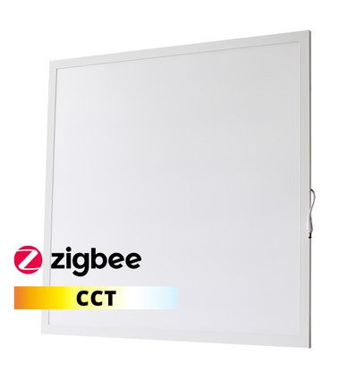 LEDlife 60x60 Zigbee CCT Smart Home LED panel - 36W, CCT, Bagbelyst, hvid kant