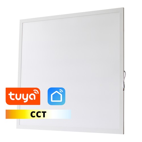 LEDlife 60x60 Wifi CCT Smart Home LED panel - 36W, Tuya/Smart Life, hvid kant