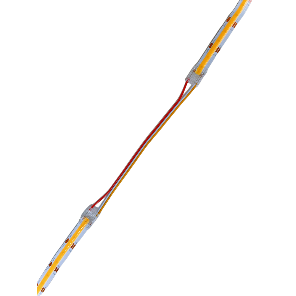 Samler med ledning til LED strip - 10mm, CCT COB, IP20, 5V-24V billede