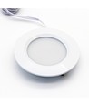 LEDlife Reco68 møbelspot indbygning RA92 - Hul: Ø5,6 cm, Mål: Ø6,8 cm, Mat hvid, 2,7W, 12V DC