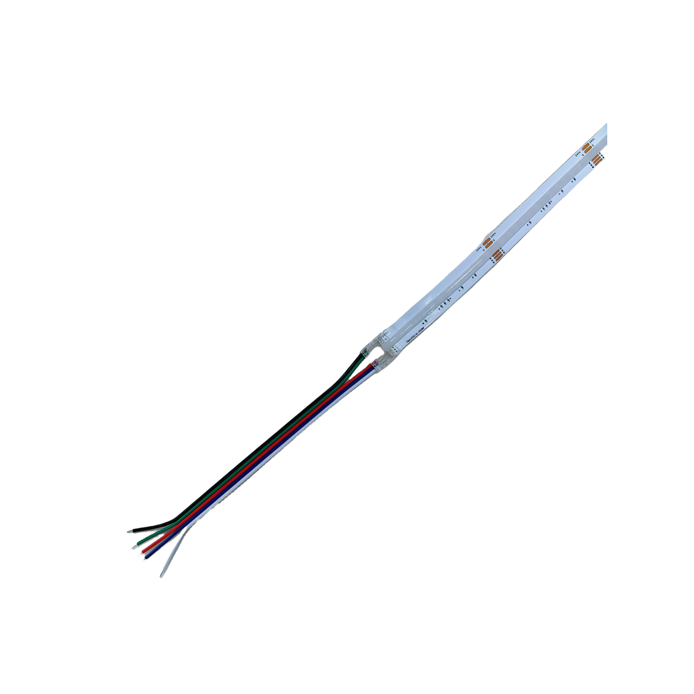 LED strip samler til løse ledninger - 10mm, RGB+W COB, IP20, 5V-24V billede