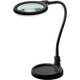 LED luplampe m/svanehals 6W - Sort, bordlampe, klemme